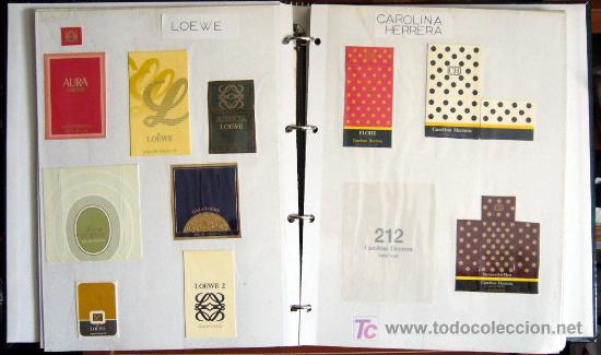 Collectionnisme Albums: 260 CARATULAS RECORTADAS CAJAS MINI PERFUMES