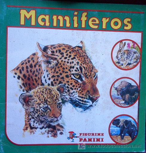 Coleccionismo &Aacute;lbumes: ALBUM INCOMPLETO DE CROMOS MAMIFEROS DE PANINI