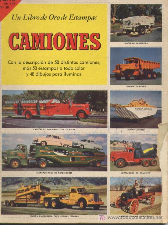 Collectionnisme Albums: UN LIBRO DE ORO DE ESTAMPAS. CAMIONES. INCOMPLETO A FALTA DE UNO A-ALB-096