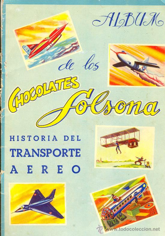 Colecionismo Cadernetas: (AL-593)ALBUM CROMOS HISTORIA DEL TRANSPORTE AEREO A&Ntilde;O 1958