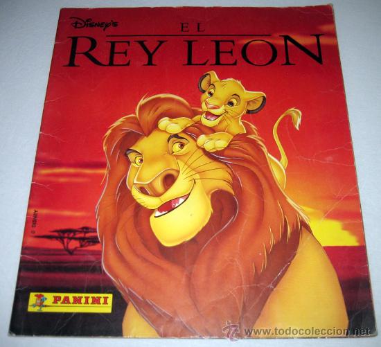 Coleccionismo &Aacute;lbumes: ALBUM DEL REY LEON INCOMPLETO - LE FALTAN 37 CROMOS