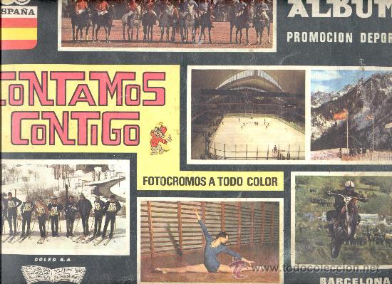 Coleccionismo &Aacute;lbumes: ALBUM CROMOS PROMOCION DEPORTIVA CONTAMOS CONTIGO