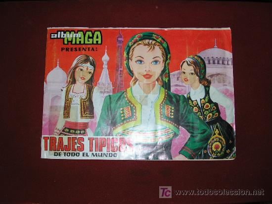 Collectionnisme Albums: 1977 ALBUM MAGA. TRAJES TIPICOS DE TODO EL MUNDO. CASI COMPLETO. MUY RARO