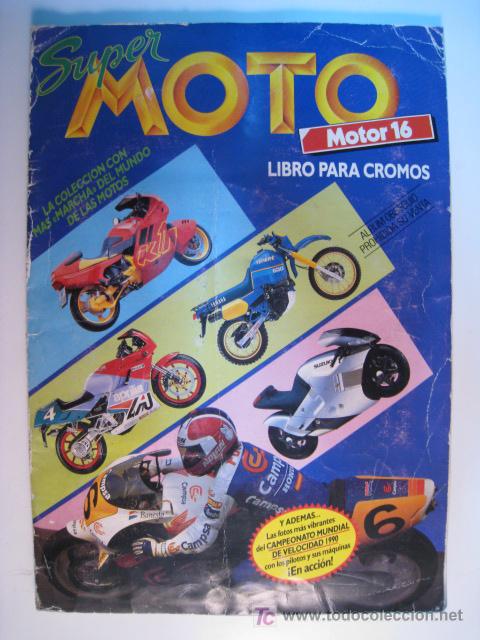 Colecionismo Cadernetas: SUPER MOTO. ESTE - MOTOR16 1990. ALBUM CON 178 CROMOS