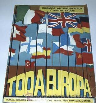 Colecionismo Cadernetas: ALBUM TODA EUROPA.Difusora de la cultura 1975. 1A edici&oacute;n