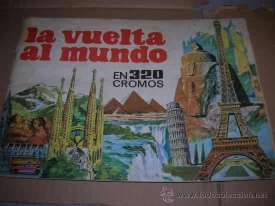 Colecionismo Cadernetas: La Vuelta al Mundo en 320 Cromos. Edt. Bruguera 1971. Incompleto, le faltan 156 cromos.