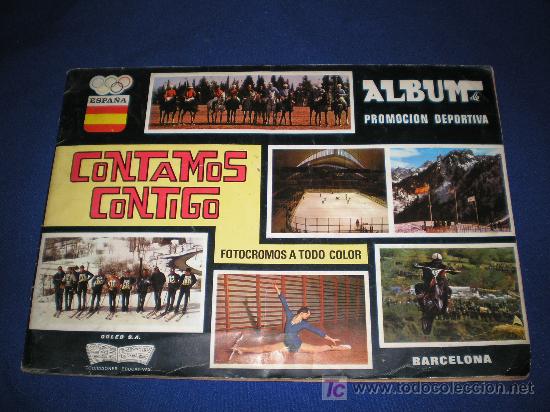 Colecionismo Cadernetas: CONTAMOS CONTIGO - ALBUM DE CROMOS DE 310 FALTAN 146 PARA COMPLETAR - EDITA COLEB 1968