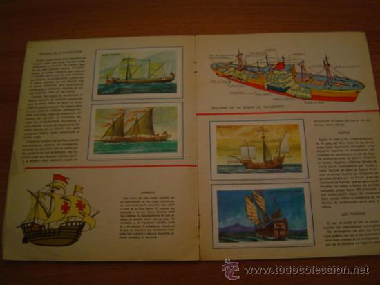 Coleccionismo &aacute;lbumes: ALBUM DE CROMOS DE BARCOS COMPLETO - Foto 3