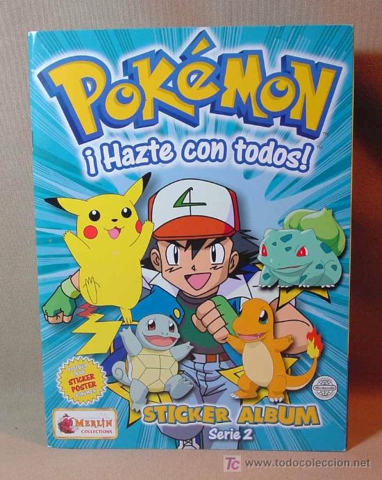 ALBUM POKEMON 2001 MERLIN INCOMPLETO