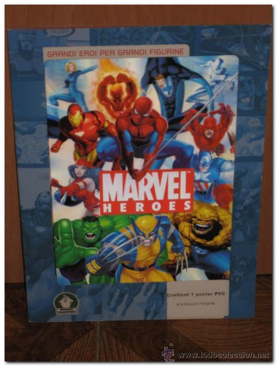 Collectable Incomplete Albums: Fant&aacute;stico &aacute;lbum de cromos MARVEL HEROES - Portada Hologr&aacute;fica - Preziosi collection - 2005