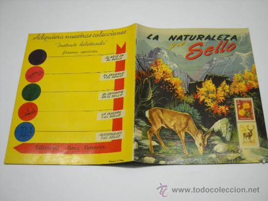 Collezionismo Album: ALBUM INCOMPLETO LA NATURALEZA Y EL SELLO . EDIT. RUIZ ROMERO .TIENE 165 CROMOS DE 301. 21,5 X 26 CM