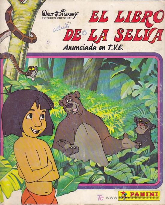 Coleccionismo &Aacute;lbumes: EL LIBRO DE LA SELVA - Album Panini - Incompleto.