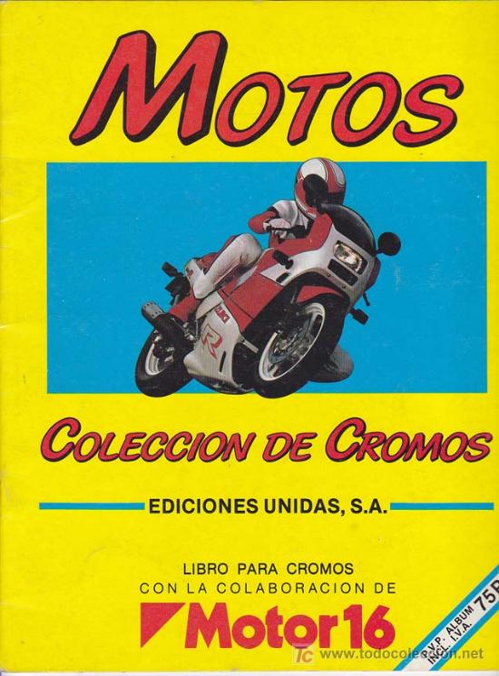 Collectionnisme Albums: MOTOS - Album Ediciones Unidas, S.A. - Incompleto