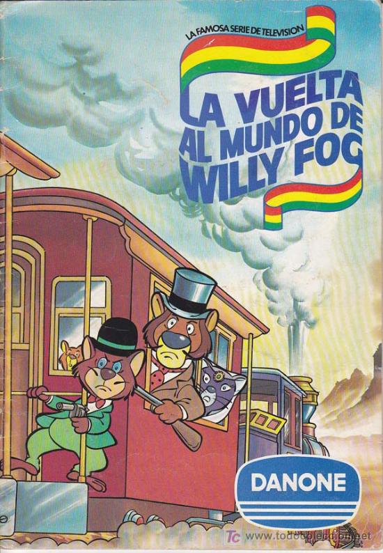 Coleccionismo &Aacute;lbumes: LA VUELTA AL MUNDO DE WILLY FOG - Album Danone - Incompleto