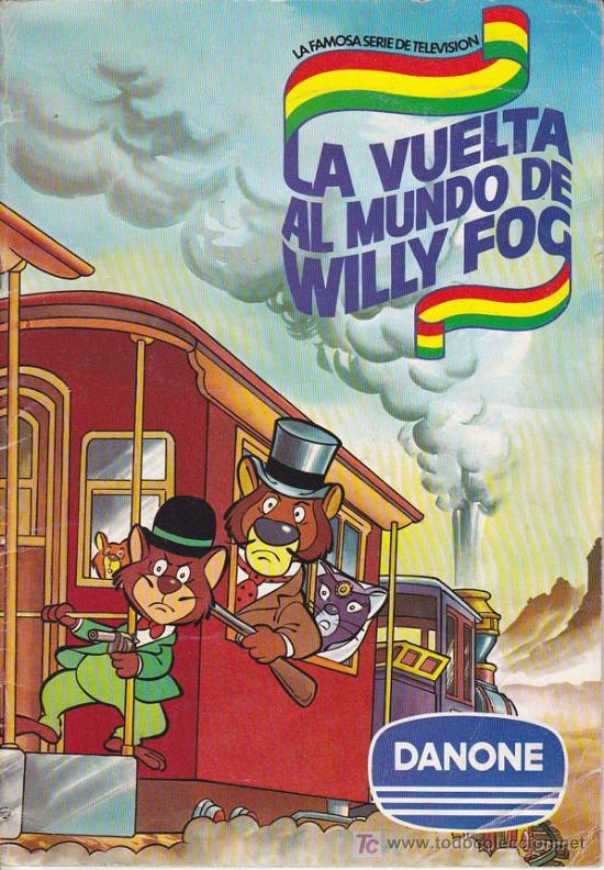Coleccionismo &Aacute;lbumes: LA VUELTA AL MUNDO DE WILLY FOG - Album Danone - Incompleto