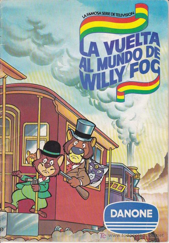 Coleccionismo &Aacute;lbumes: LA VUELTA AL MUNDO DE WILLY FOG - Album Danone - Incompleto