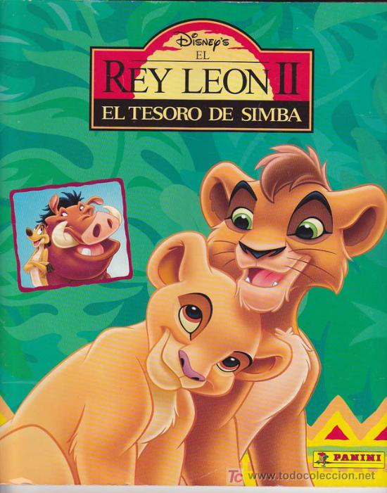 Coleccionismo &Aacute;lbumes: REY LEON II (EL TESORO DE SIMBA) - Album Panini - Incompleto
