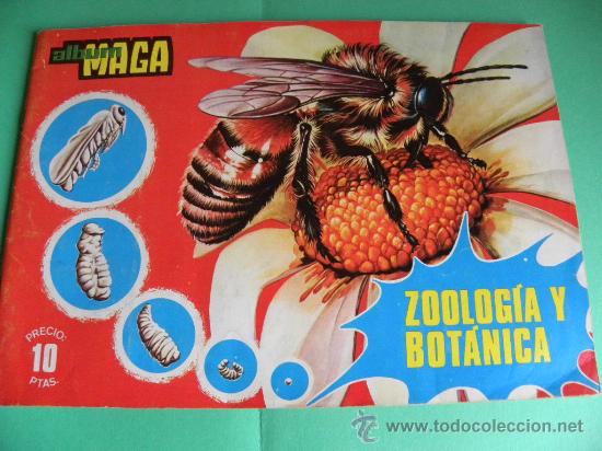 Collectable Incomplete Albums: Album cromos Maga Zoologia y Bot&aacute;nica  1969 con sobre cromos (tIene 72 de 288)