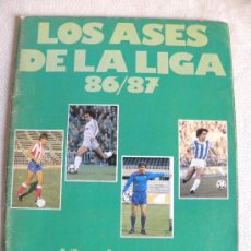 Coleccionismo Álbumes: ALBUM CROMOS LOS ASES DE LA LIGA 86/87 ,PERIODICO AS EDITADO POR SEMANA.. Lote 27615171