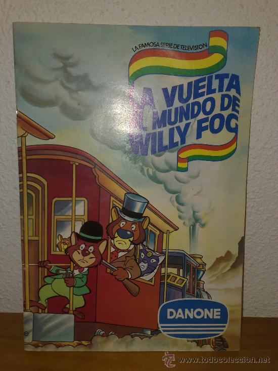 Coleccionismo &Aacute;lbumes: LA VUELTA AL MUNDO DE WILLY FOG DE DANONE ORIGINAL 100% A&Ntilde;OS 80 EN  .