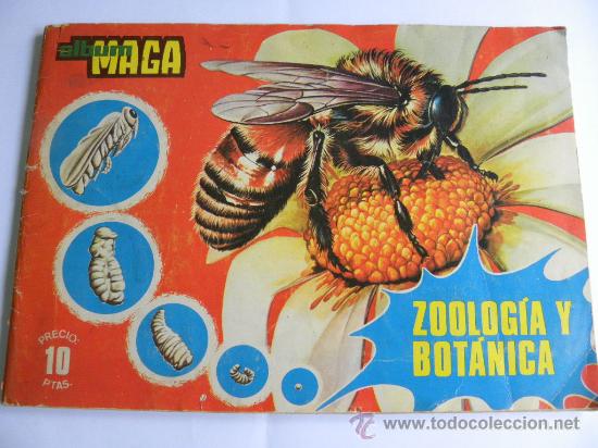 Colecionismo Cadernetas: Album cromos Maga Zoologia y Bot&aacute;nica 1969 con sobre cromos (faltan 109 de 288)