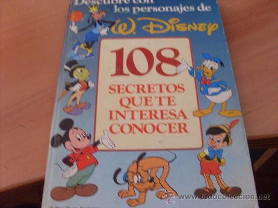 Coleccionismo &Aacute;lbumes: ALBUM DESCUBRE LOS PERSONAJES WALY DISNEY 108 SECRETOS QUE TE INTERESA CONOCER (COB35)