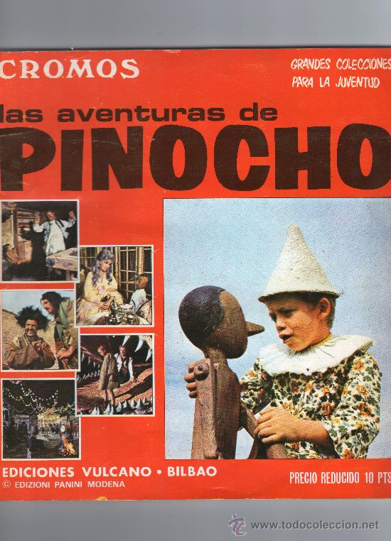 Coleccionismo &Aacute;lbumes: &Aacute;LBUM DE CROMOS - LAS AVENTURAS DE PINOCHO - EDICIONES VULCANO - A&ntilde;o 1972.