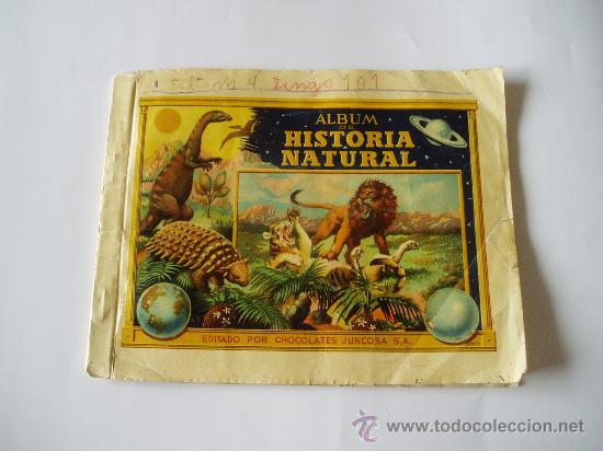 Collezionismo Album: album cromos historia natural tomo n&ordm; 1  de chocolates juncosa faltan 9 cromos