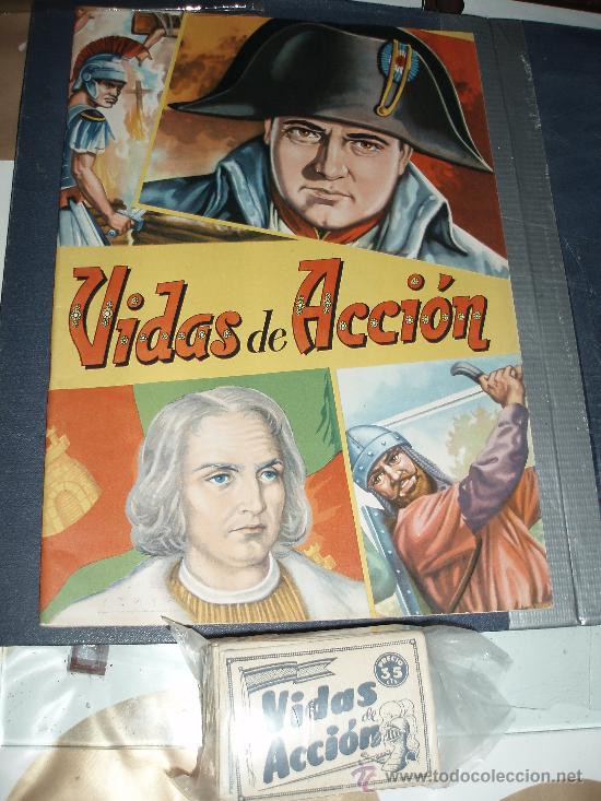 Collectable Incomplete Albums: VIDAS DE ACCION 2 SOBRES VACIOS DEL ALBUM DE FHER