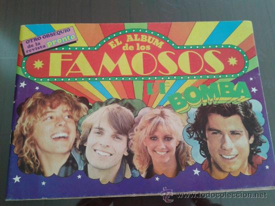 Coleccionismo &Aacute;lbumes: EL ALBUM DE LOS FAMOSOS NUEVO Y VACIO HOJA DE CROMOS SIN PEGAR VER FOTOS