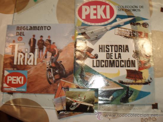 Collectable Incomplete Albums: ALBUM PEKI LOCOMOCION MAS 47 CROMOS NUEVOS Y REGLAMENTO DEL TRIAL,DOS ALBUNES