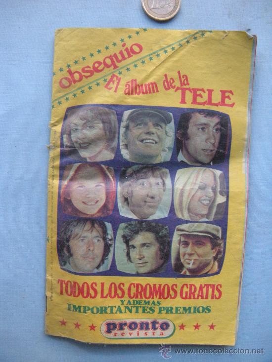 Collectable Incomplete Albums: EL ALBUM DE LA TELE. REVISTA PRONTO. A&Ntilde;O 1978