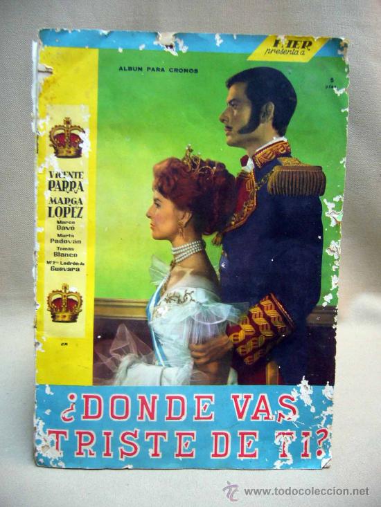 Collectable Incomplete Albums: ALBUM DE CROMOS, FHER, DONDE VAS TRISTE DE TI, INCOMPLETO, FALTAN 20 CROMOS