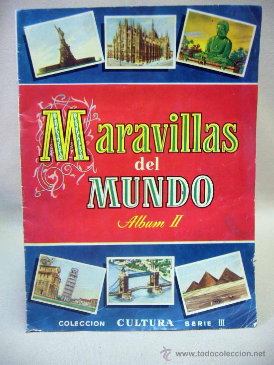Collectable Incomplete Albums: ALBUM DE CROMOS, INCOMPLETO, MARAVILLAS DEL MUNDO ALBUM 2