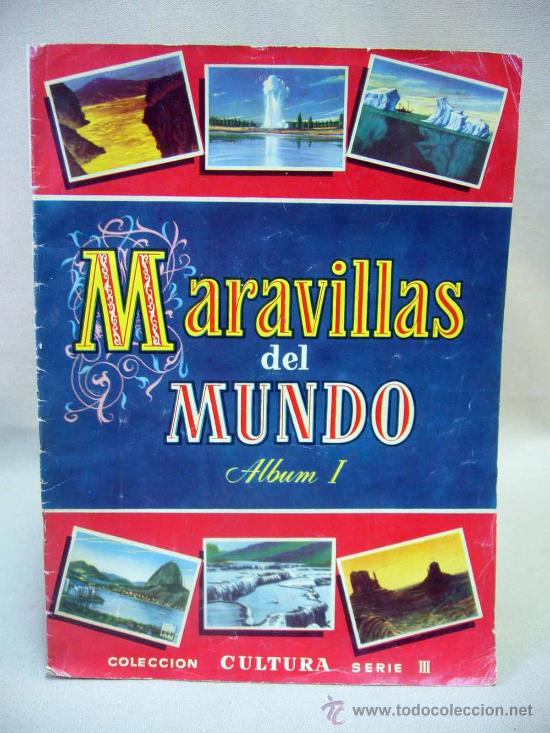 Collectable Incomplete Albums: ALBUM DE CROMOS, INCOMPLETO, MARAVILLAS DEL MUNDO ALBUM 1