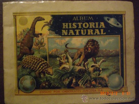 Coleccionismo &Aacute;lbumes: HISTORIA NATIRAL V TOMO CHOCOLATES JUNCOSA