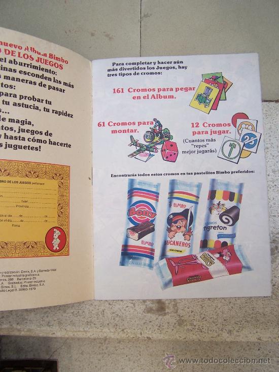 Coleccionismo &aacute;lbumes: El libro de los juegos. Bimbo - Foto 2
