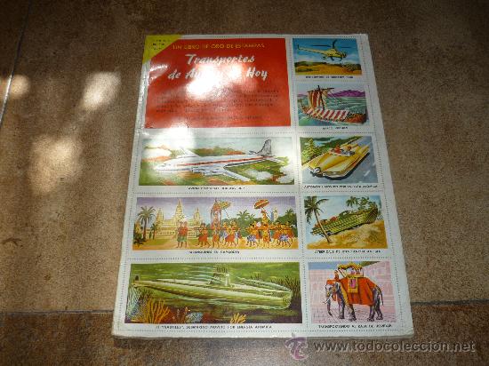 Collectable Incomplete Albums: ALBUM DE CROMOS TRANSPORTES DE AYER Y DE HOY FALTAN 3 CROMOS DIFICIL!!!