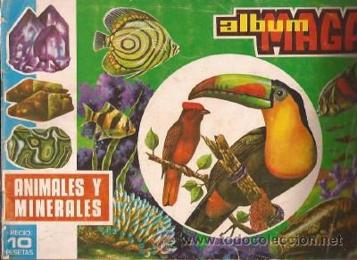 Colecionismo Cadernetas: &Aacute;LBUM MAGA ANIMALES Y MINERALES