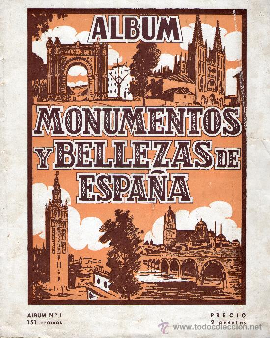 Collezionismo Album: &Aacute;LBUM DE CROMOS - MONUMENTOS Y BELLEZAS DE ESPA&Ntilde;A - A. CASULLERAS - A&Ntilde;OS 50.