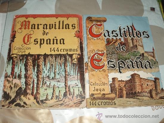 Collectable Incomplete Albums: ALBUM CASTILLOS Y MARAVILLAS DE ESPA&Ntilde;A CASULLERAS ,2 ALBUNES CASI COMPLETO