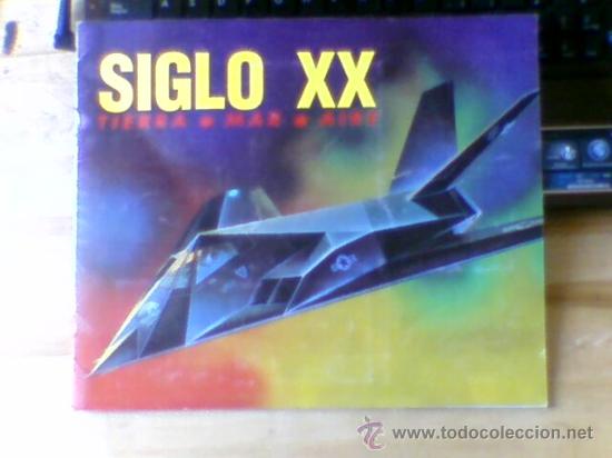 Coleccionismo &Aacute;lbumes: Album cromos Siglo XX Tierra mar y aire Comicromo