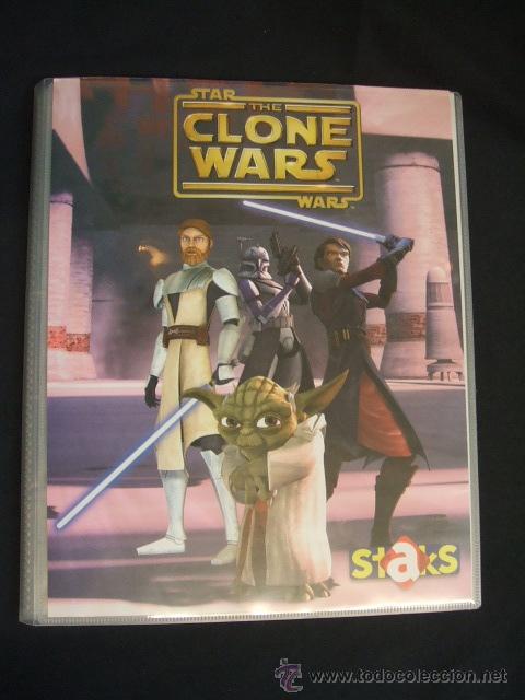 Coleccionismo &aacute;lbumes: THE CLONE WARS - CON 153 STAKS - PANINI - - Foto 1