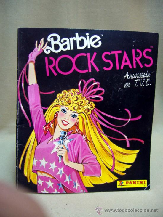 Colecionismo Cadernetas: ALBUM, BARBIE ROCK STARS, PANINI, MATTEL, 1986, FALTAN 39 CROMOS