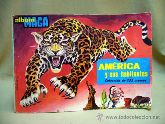 Collectable Incomplete Albums: ALBUM, AMERICA Y SUS HABITANTES, MAGA, 1971, FALTAN 46 CROMOS