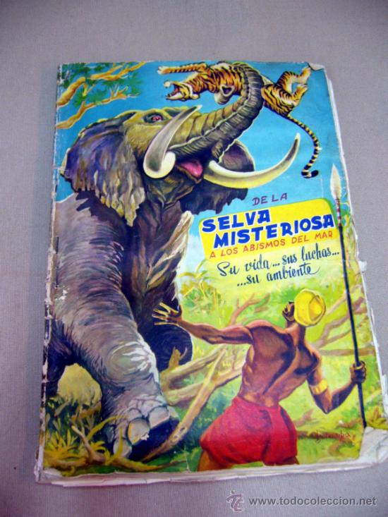 Collectable Incomplete Albums: ALBUM ,DE LA SELVA MISTERIOSA A LOS ABISMOS DEL MAR, FHER, FALTAN 12 CROMOS