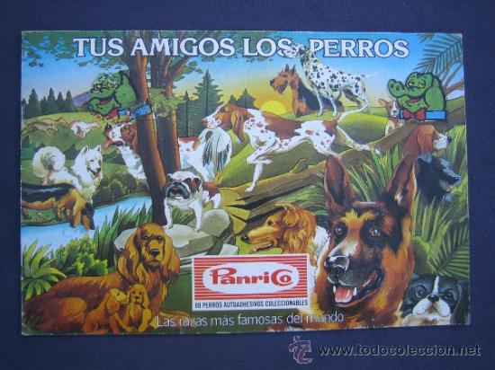 Colecionismo Cadernetas: Tus amigos los perros - Album de cromos troquelados adhesivos editado por Panrico - Incompleto