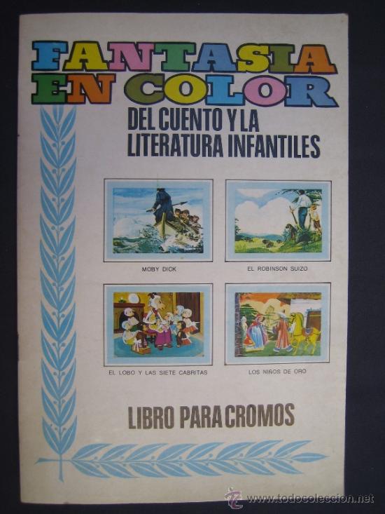 Coleccionismo &Aacute;lbumes: Fantasia en color del cuento y la literatura infantiles - Album editado por Coled en 1973 - Vacio