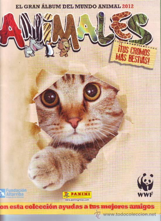 Coleccionismo &Aacute;lbumes: EL GRAN ALBUM DEL MUNDO ANIMAL.ALBUM CROMOS VACIO.