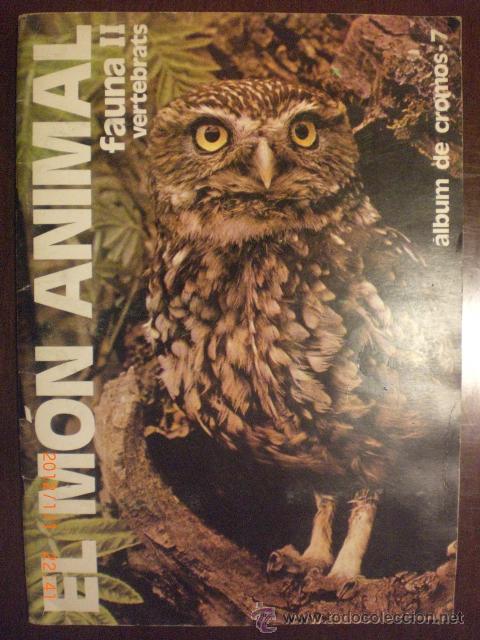 Collectable Incomplete Albums: EL MON ANIMAL FAUNA II VERTEBRTATS